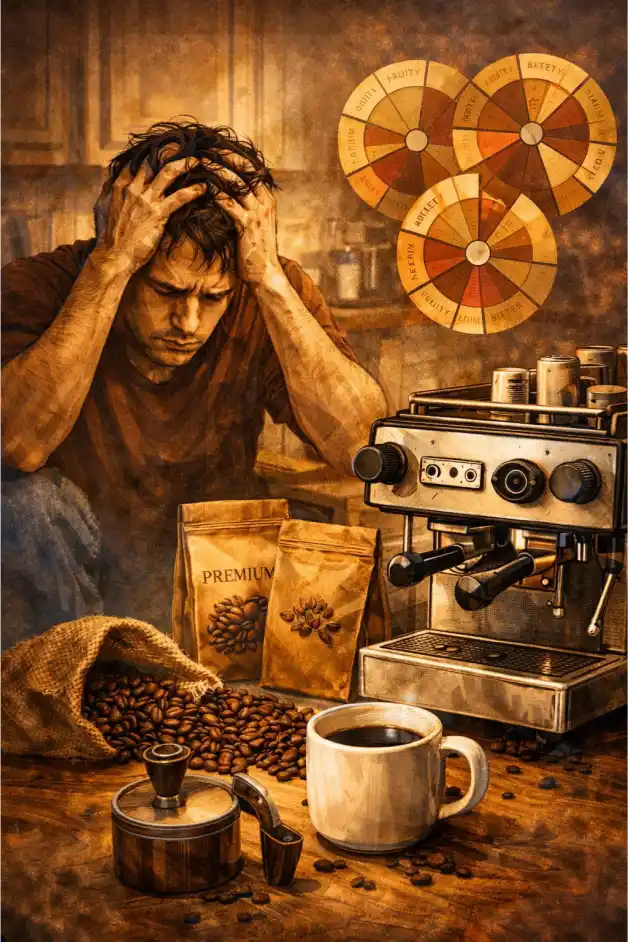 ชงกาแฟสด ไม่อร่อย